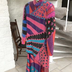 Custom Made Sequined Gown